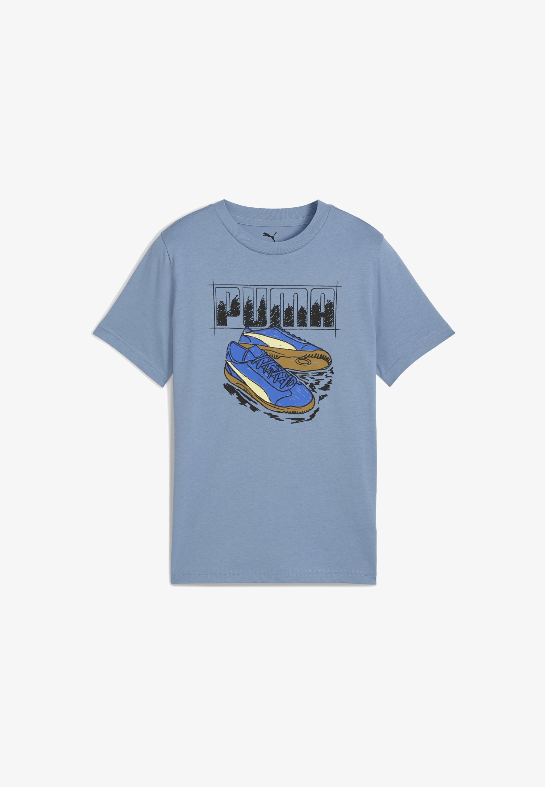 Puma GRAPHIC TEE - Nyomott mintás póló - menőkék