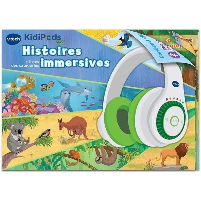 Cuffie interattive per bambini - VTECH - Kidi Audio Max - Controllo del volume - Libretto illustrato incluso