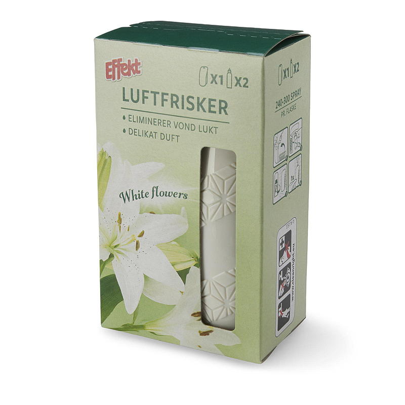 Désodorisant Effect 2 x 24 ml, fleurs blanches, effet