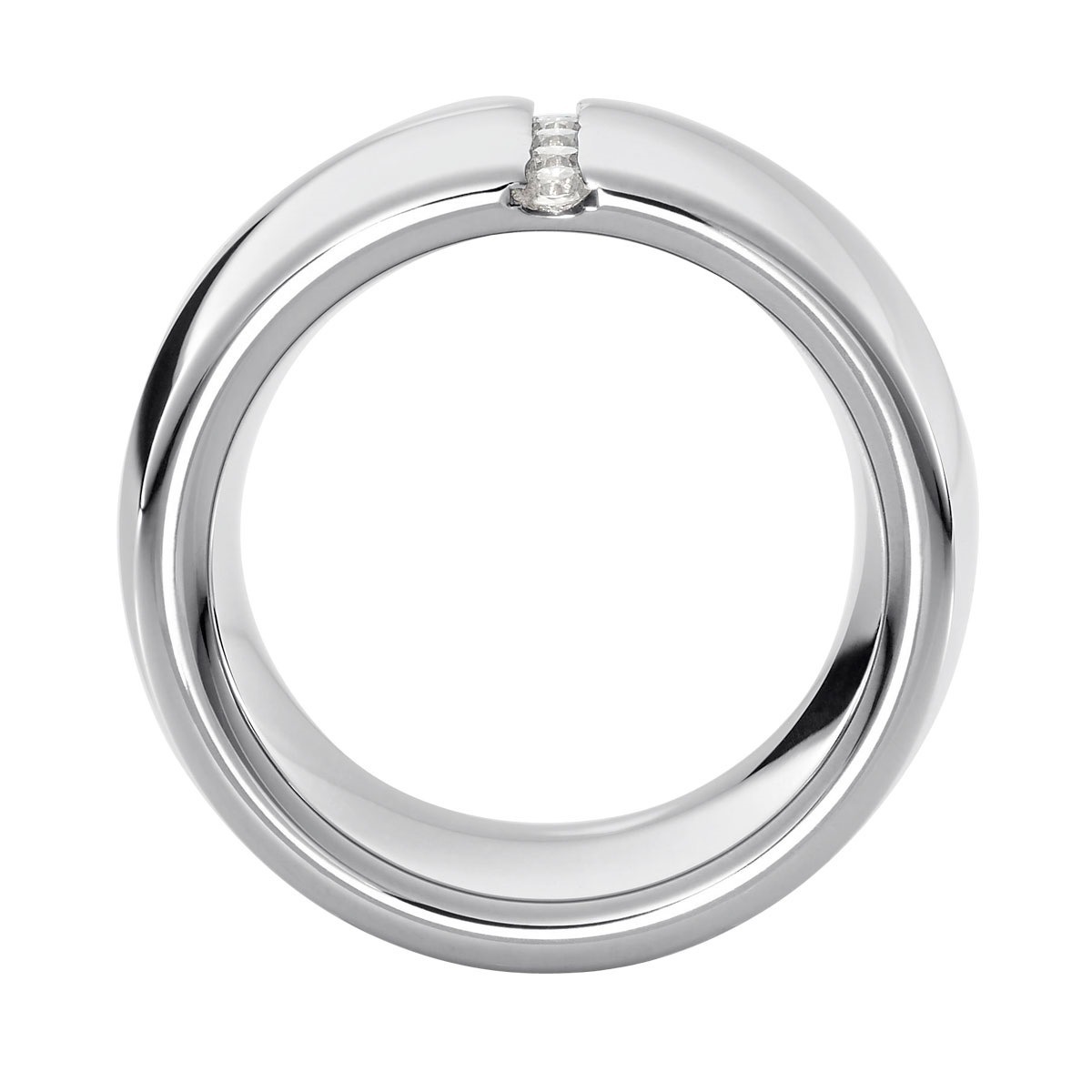Heideman Bague Lines couleur argentée polie