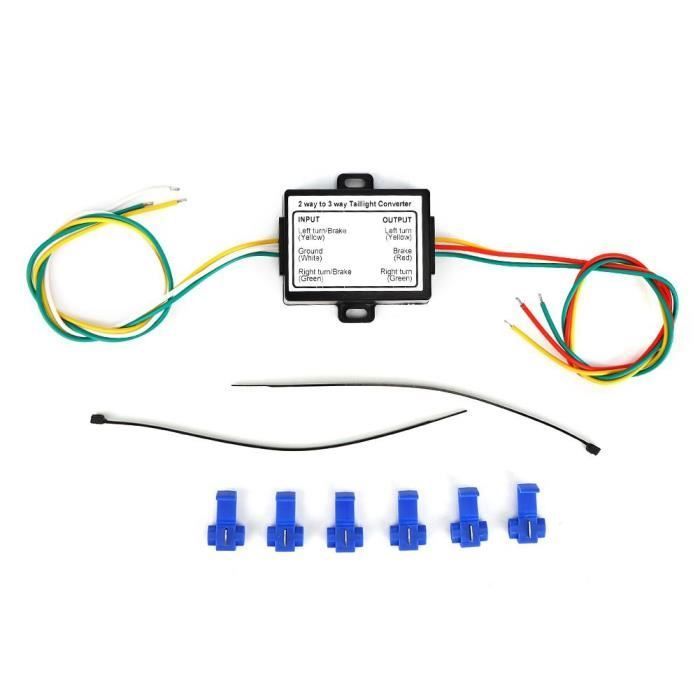 Adaptador convertidor de luces traseras, adaptador para remolque, arnés de cableado