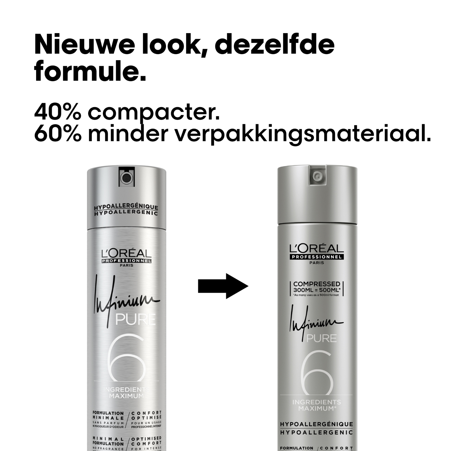 L'Oréal Professionnel Laca Infinium Puro Fuerte - 300 ml