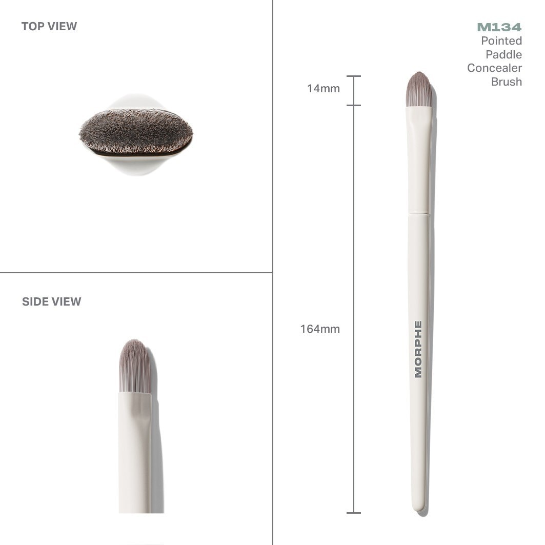 Morphe Concealer Brush M134, taps toelopende concealerborstel – 1 stuk