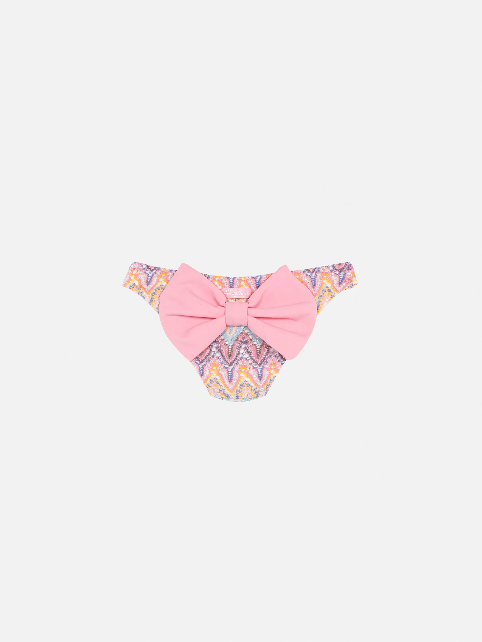 Madame beach slipje van raschelstof met strik