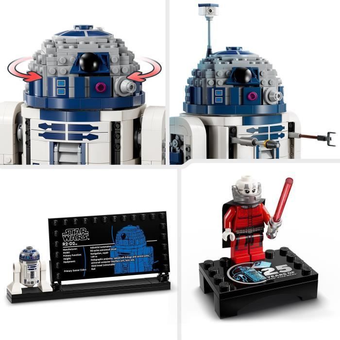 LEGO Star Wars 75379 R2-D2, Jouet Droïde à Construire, Cadeau pour Enfants, Jeu de Combat