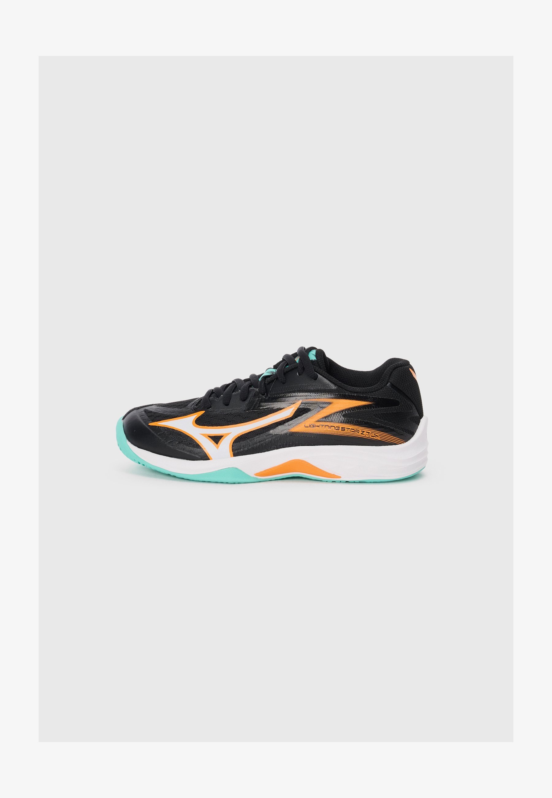 Mizuno LIGHTNING STAR Z7 UNISEX - Scarpe da pallavolo - nero/arancione/verde ghiaccio