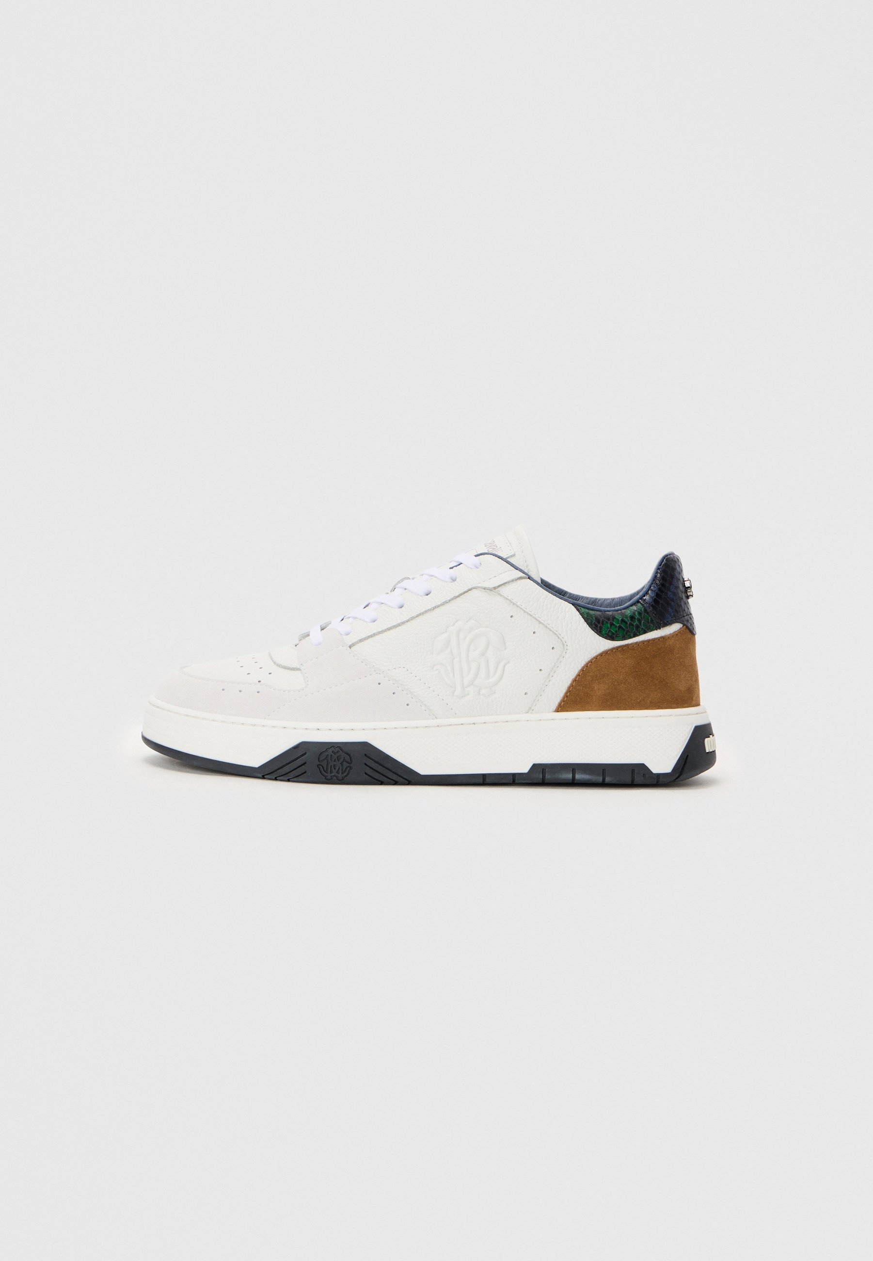 Roberto Cavalli MILANO - Sneakers - wit/karamel/blauw/groen