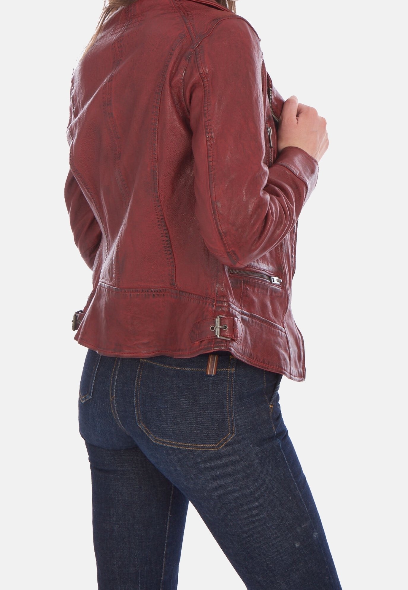Oakwood leren jas - rood