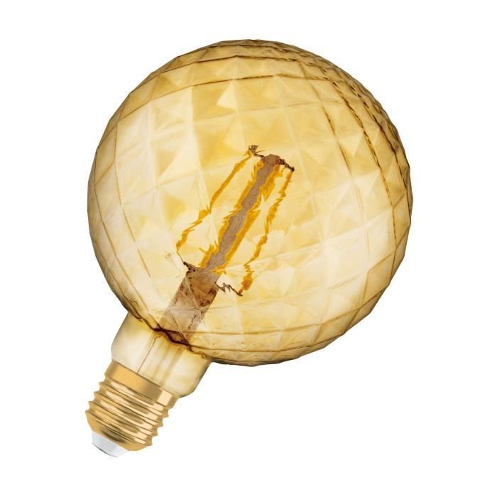 Bombilla LED OSRAM Pinecone, filamento transparente dorado - Edición 1906 - E27 - 5W = 40 W - Blanco cálido