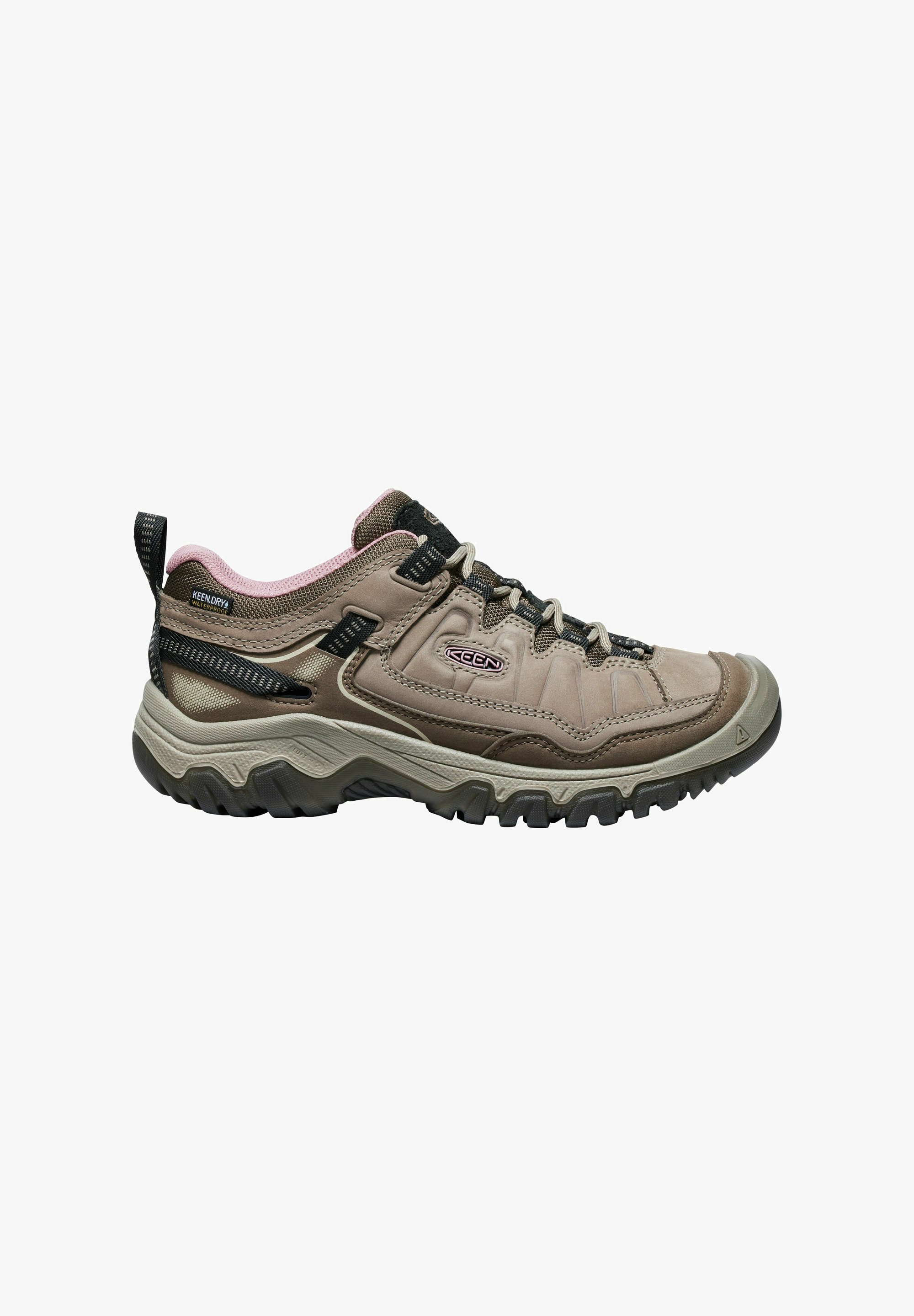 Keen TARGHEE - Sapatos de caminhada - marrom, cinza e rosa