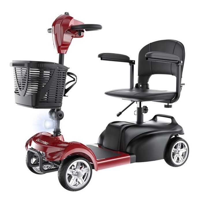 X02 Electric Scooter - 4 Wheels - 25 km Range - 3 Speeds - Headlight and Horn Included - 136 kg - Swivel Seat