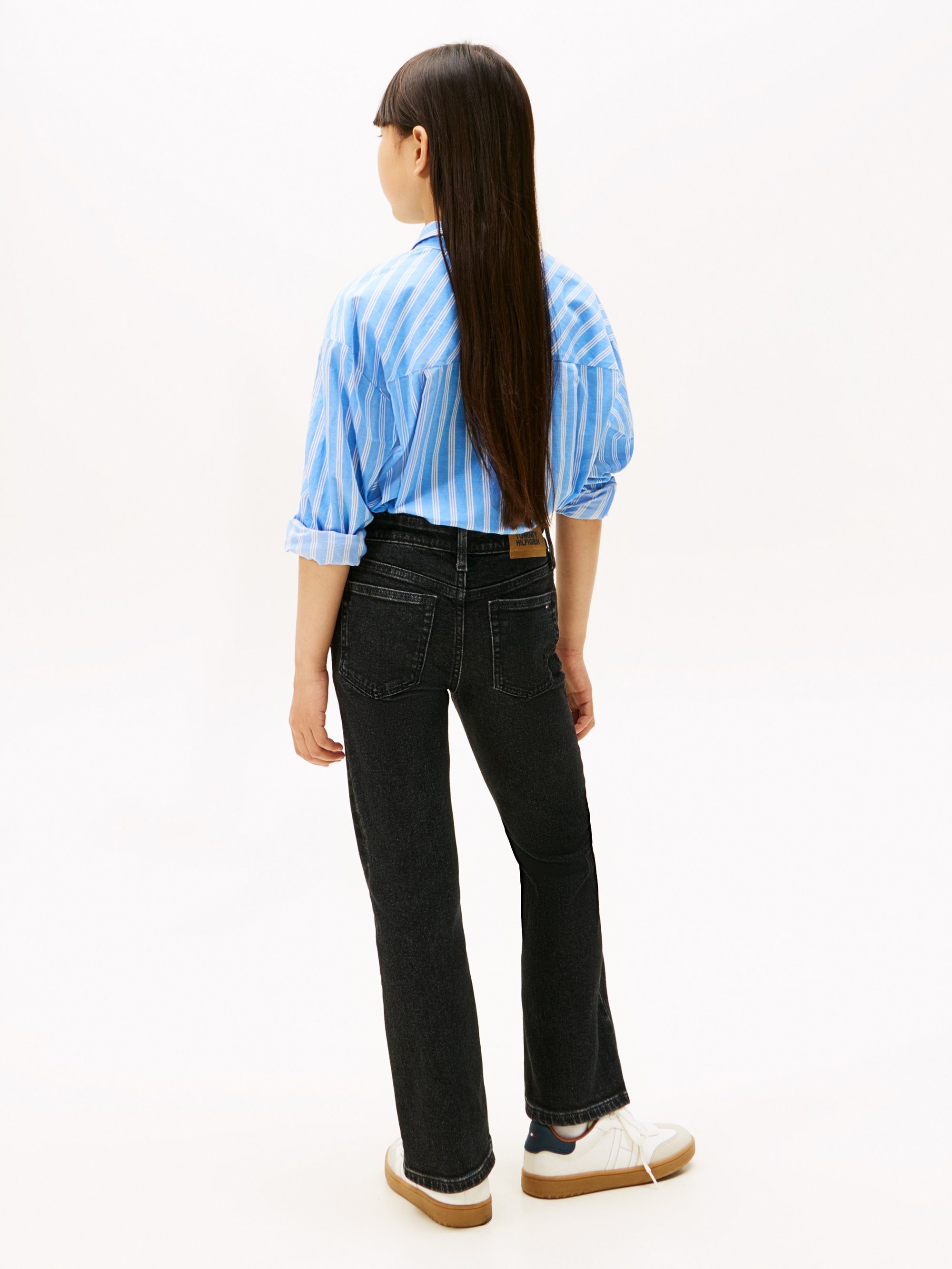 Tommy Hilfiger FLARE BLACK - Laienevate teksadega teksad - mustad