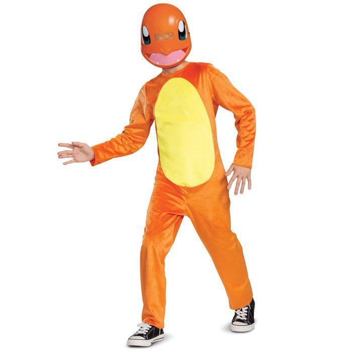 Kostuum - Charmander-kostuum - Oranje - 137-149 cm - 10-12 jaar - Pokémon-licentie