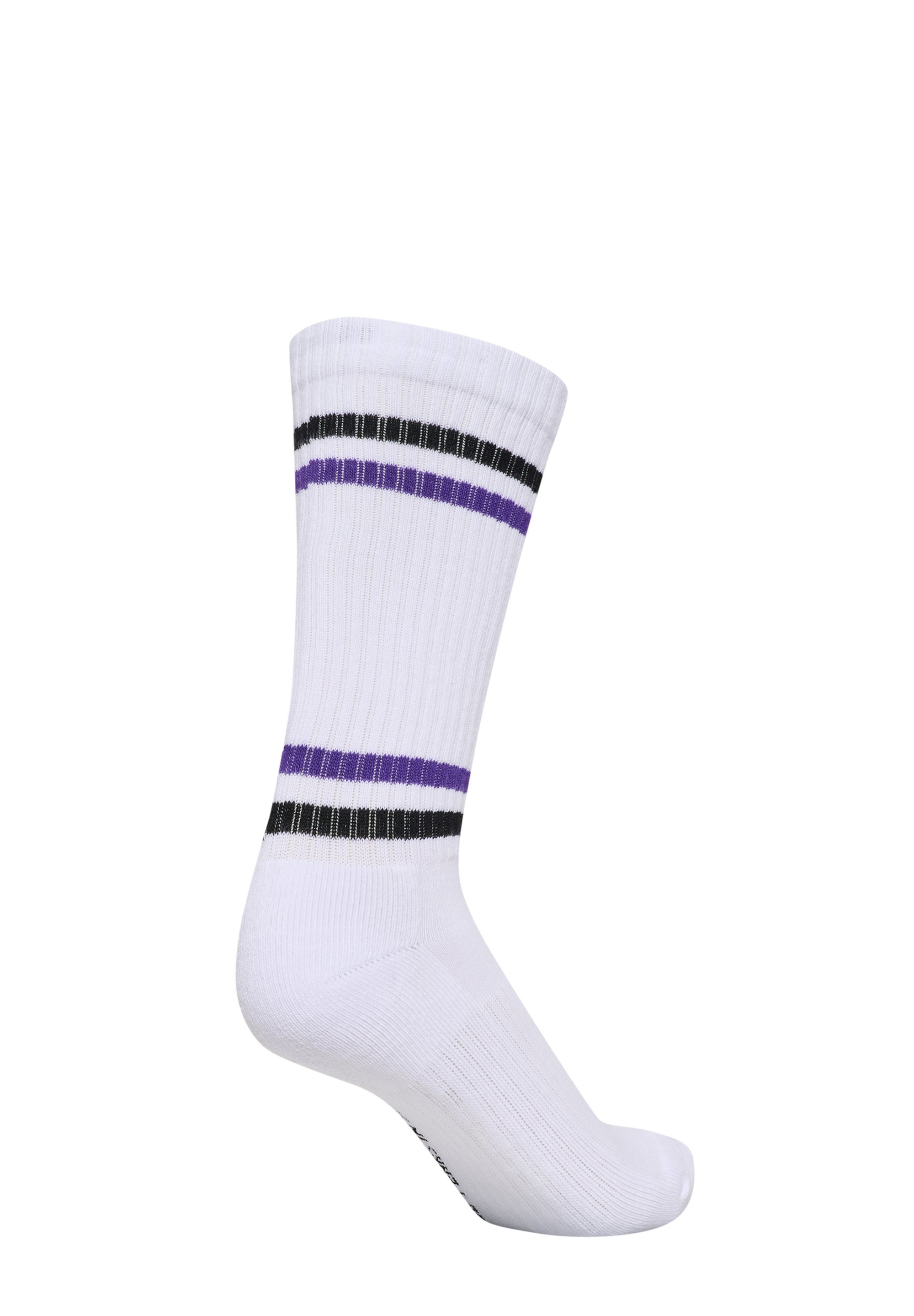 Hummel 3er-Pack Chevron High Retro - Sportsocken - weiß/mehrfarbig