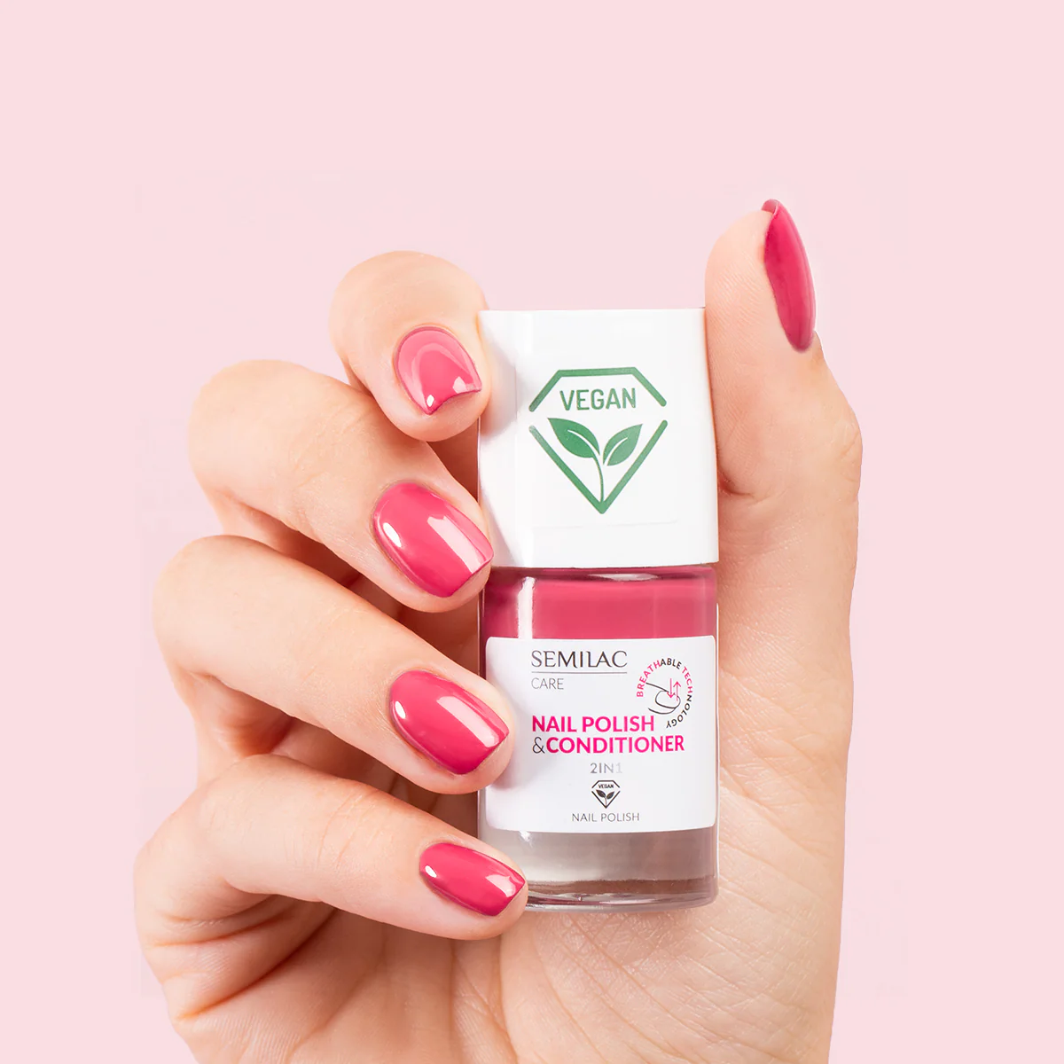 Nail Polish BREATHable TECHnology Nail Polish & Conditioner 2in1 - Smalto