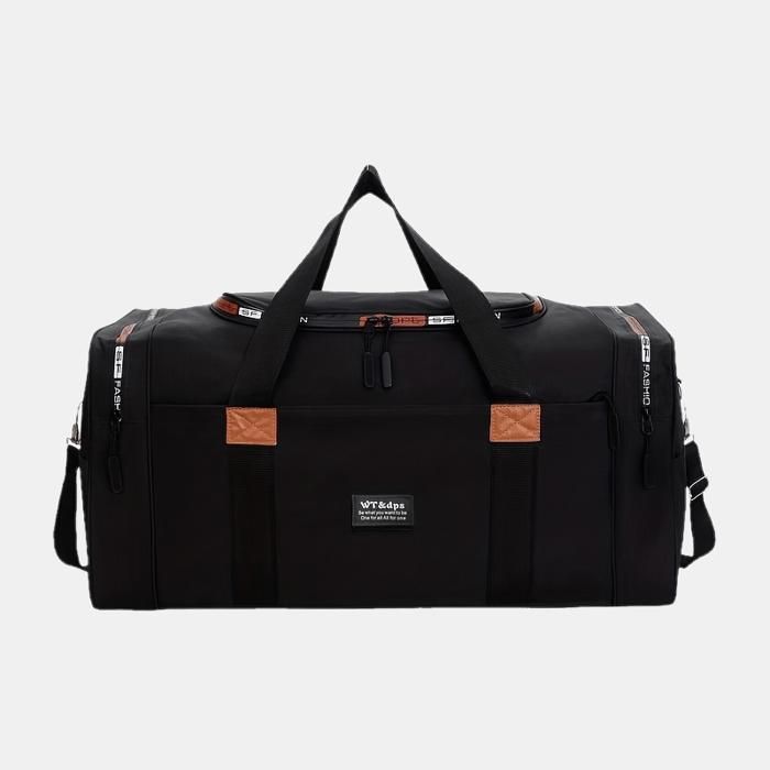 Bolsa de viaje plegable - Múltiples bolsillos - Gris - Tamaño grande - Plegable