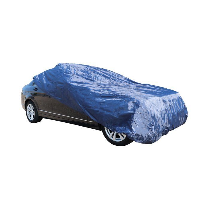 Funda para coche - POLY5 - 4,90 m a 5,22 m - Poliéster - Azul oscuro - Bolsa de transporte