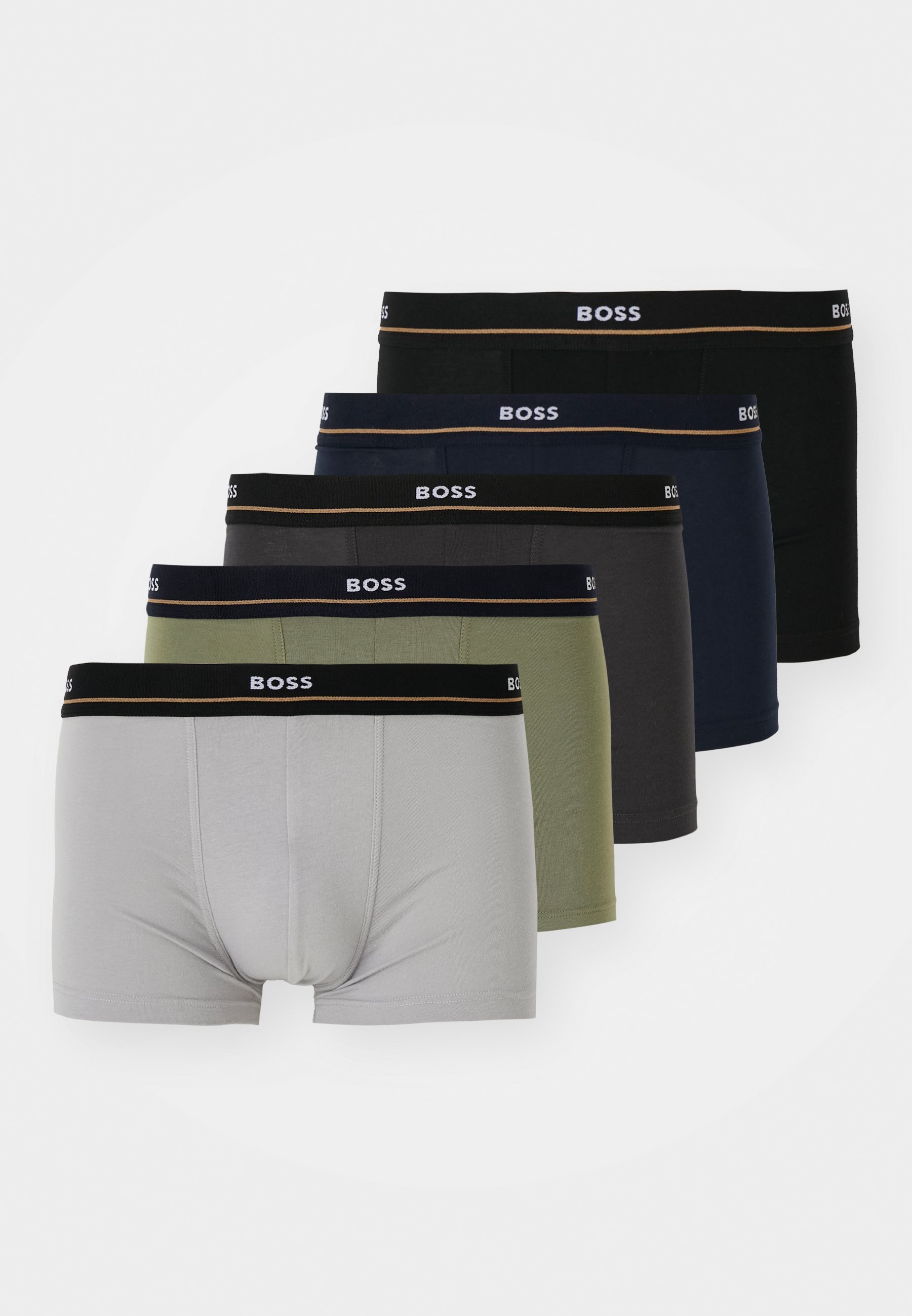 BOSS 5PACK ESSENTIAL - Pánské boxerky - black/green/grey