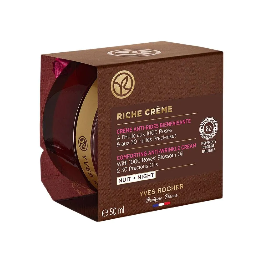 Yves Rocher Riche Creme Przeciwzmarszczkowy krem regenerujący na noc