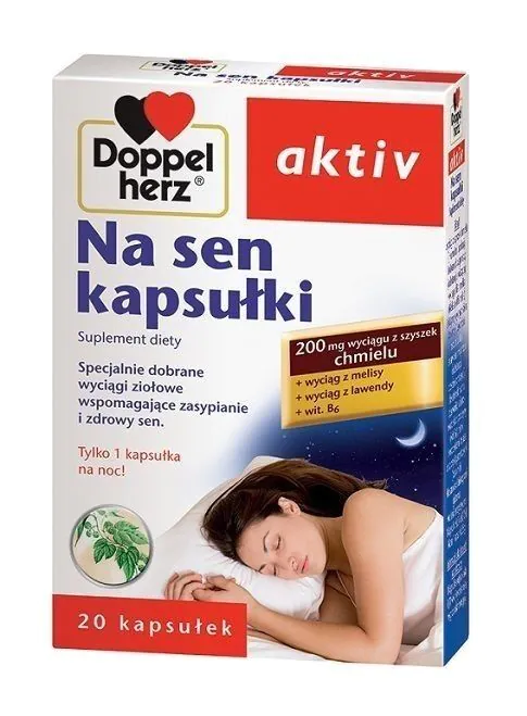 Doppelherz Aktiv Na Sen, Preparat poprawiający jakość snu, Kapsułki