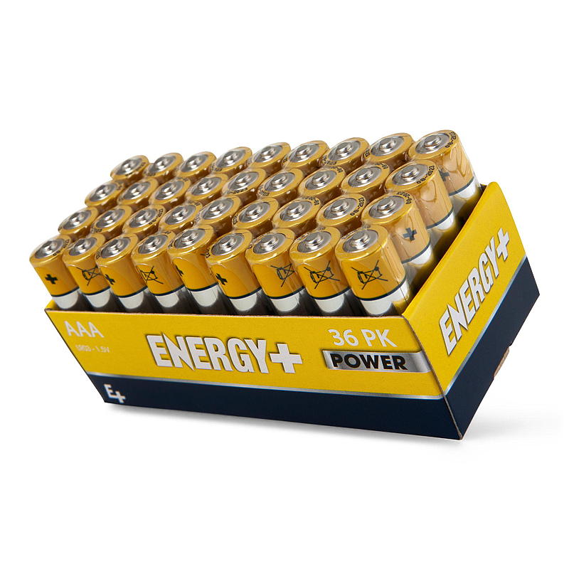 Energibatterier AAA 36-pack, Power Energy