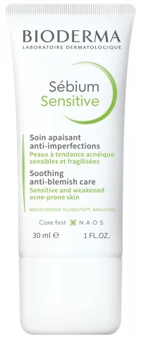 BIODERMA Bioderma Sèbium Sensitive – Beruhigende Pflege gegen Hautunreinheiten, 30 ml