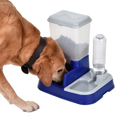 Voedsel- en waterdispenser 2-in-1