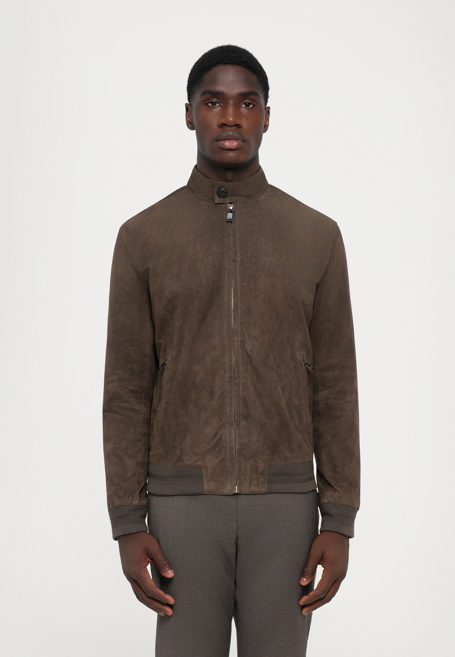 Veste en cuir Pal Zileri - marron