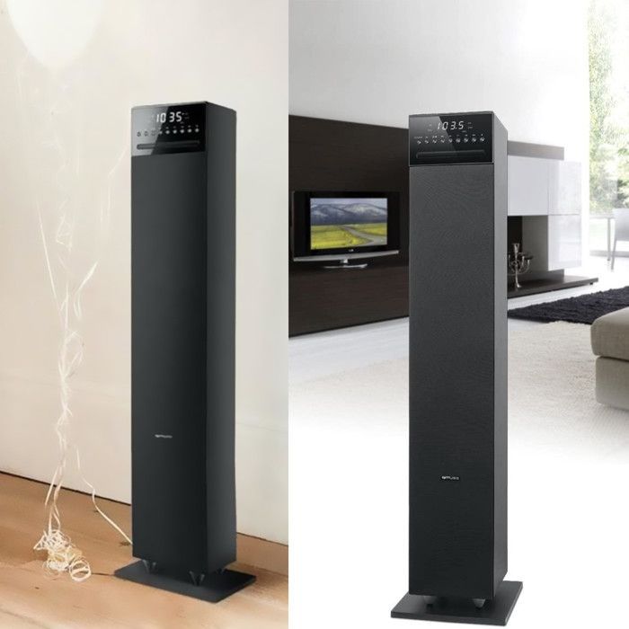 Diffusore da pavimento Hi-Fi Muse M-1350BTC - 180 W - Ingressi USB, Bluetooth, CD, radio FM, AUX, RCA/Jack - Sveglia - Telecomando