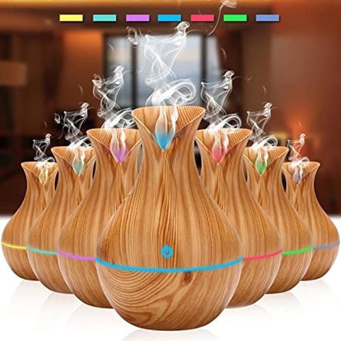 Ultrasonic aroma diffuser, electric humidifier, aromatherapy for office, living room, oil diffuser, wood