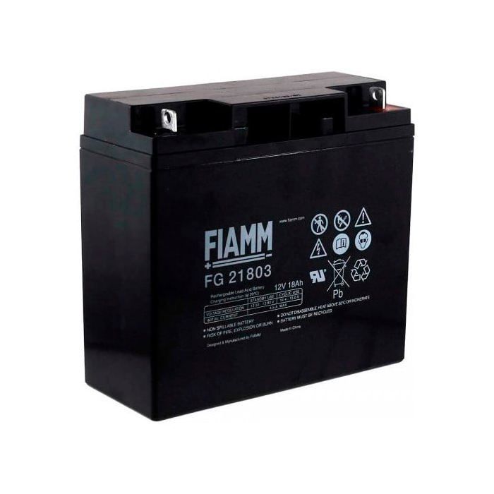 Fiamm - Batterie plomb AGM FG21803 12V 18Ah M6-M-Fiamm
