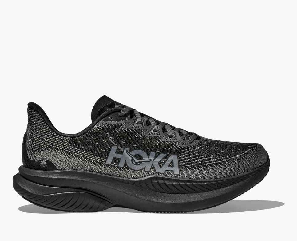 HOKA Μαχ 6 Μαύρη/Εξωτερική Τροχιά