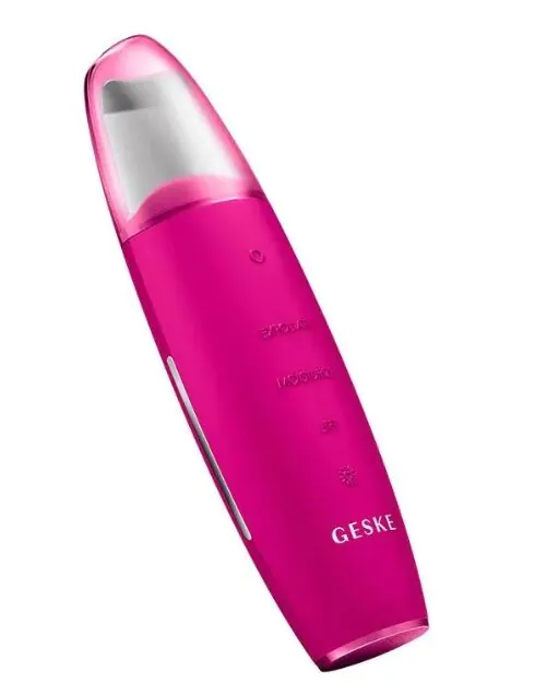 Geske MicroCurrent Skin Scrubber & Blackhead Remover 9in1 Peeling kawitacyjny Magenta