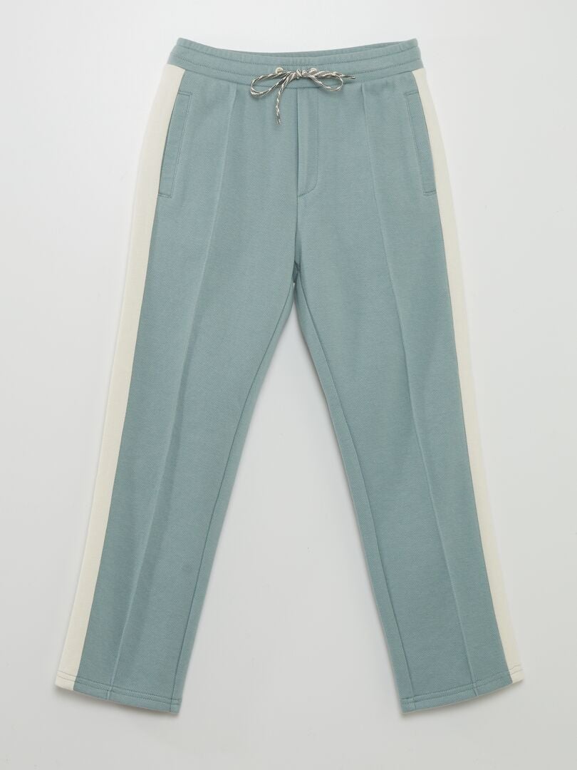 Joggingbroek van katoenpiqué - Blauw