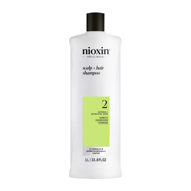 Nioxin Professionals Shampoo Hodebunn 2 Naturlig ubehandlet hår Lyst Coffret Hair Shampoo Naturlig hår 1000 ml 1000 ml