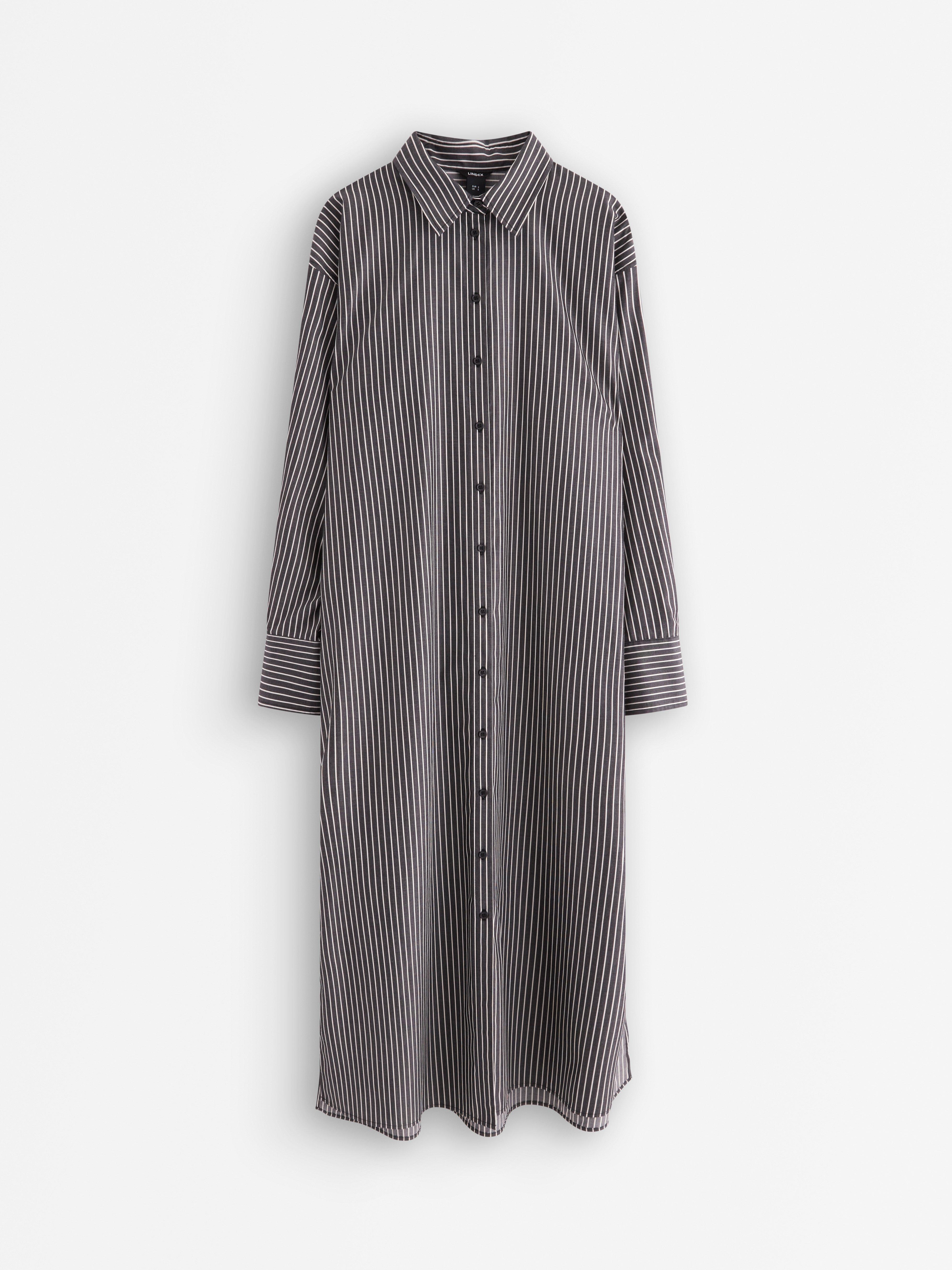 Vestido camisa preto
