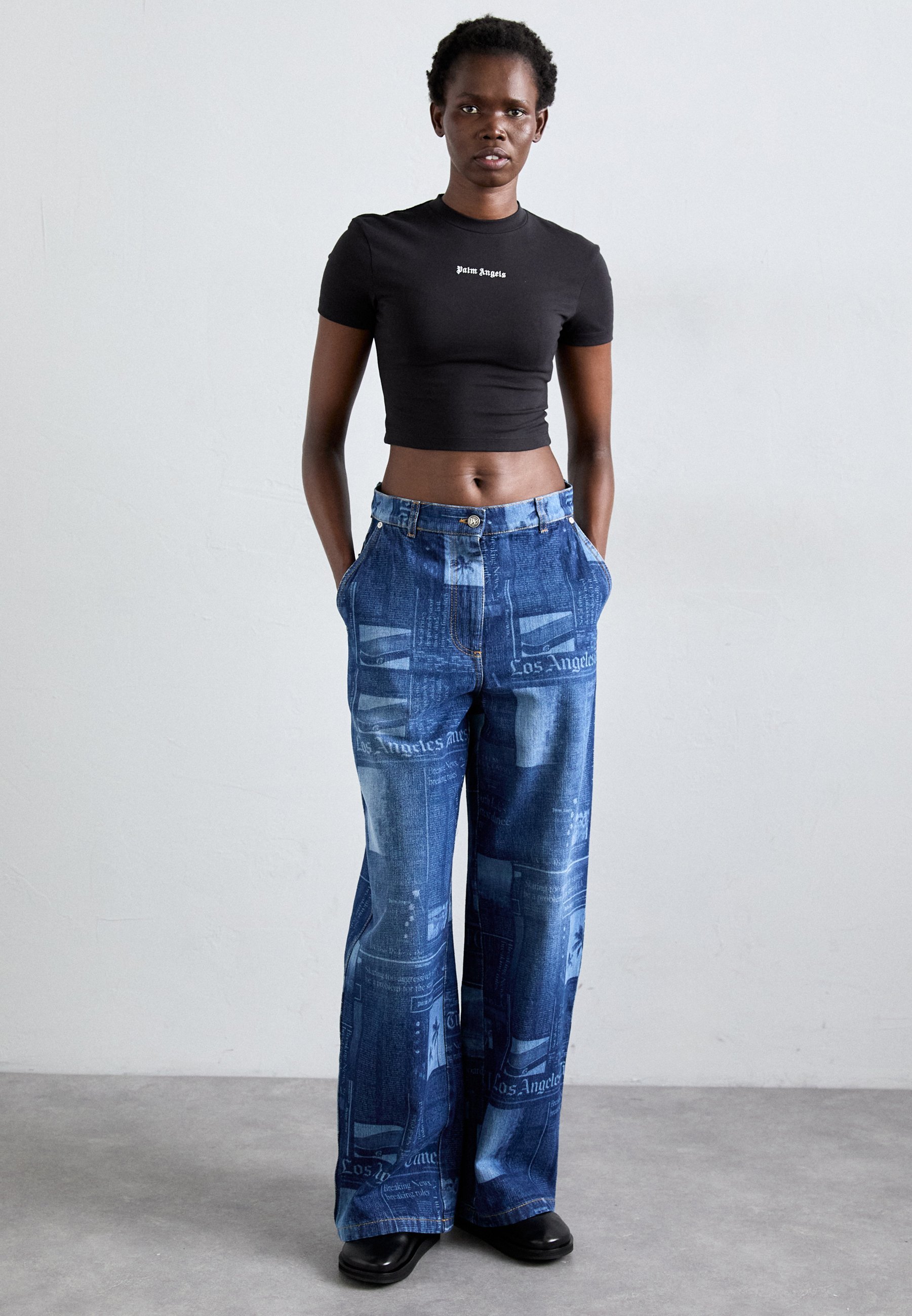 Palm Angels CLASSIC LOGO - Základné tričko - čierne