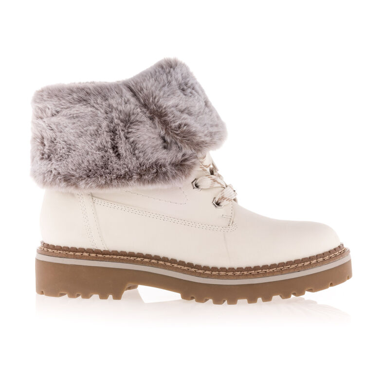 Weiße Damenstiefel / Stiefeletten