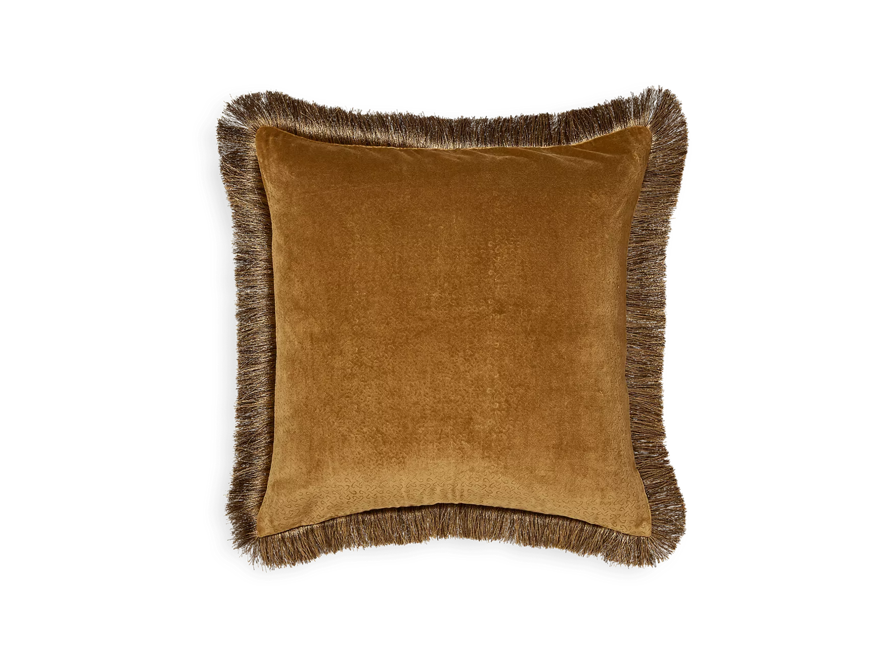 Funda de cojín de terciopelo de algodón Vellore 50x50cm color moca dorado