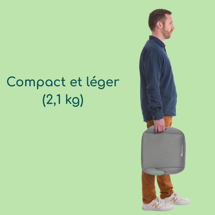 Seggiolino auto BEBECONFORT Manga i-Fix, seggiolino rialzato ISOFIX, da 6 a 12 anni, 22-36 kg, 125-150 cm GRIGIO SCURO