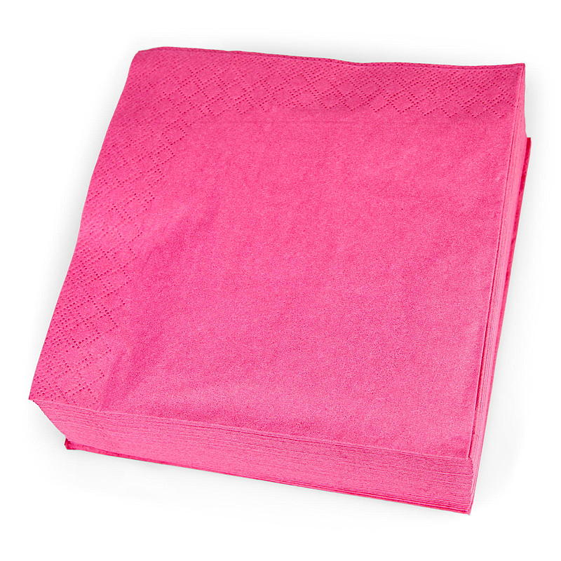 Tovaglioli Vie Eco, 50 pezzi, 33x33 cm, 3 veli, rosa acceso