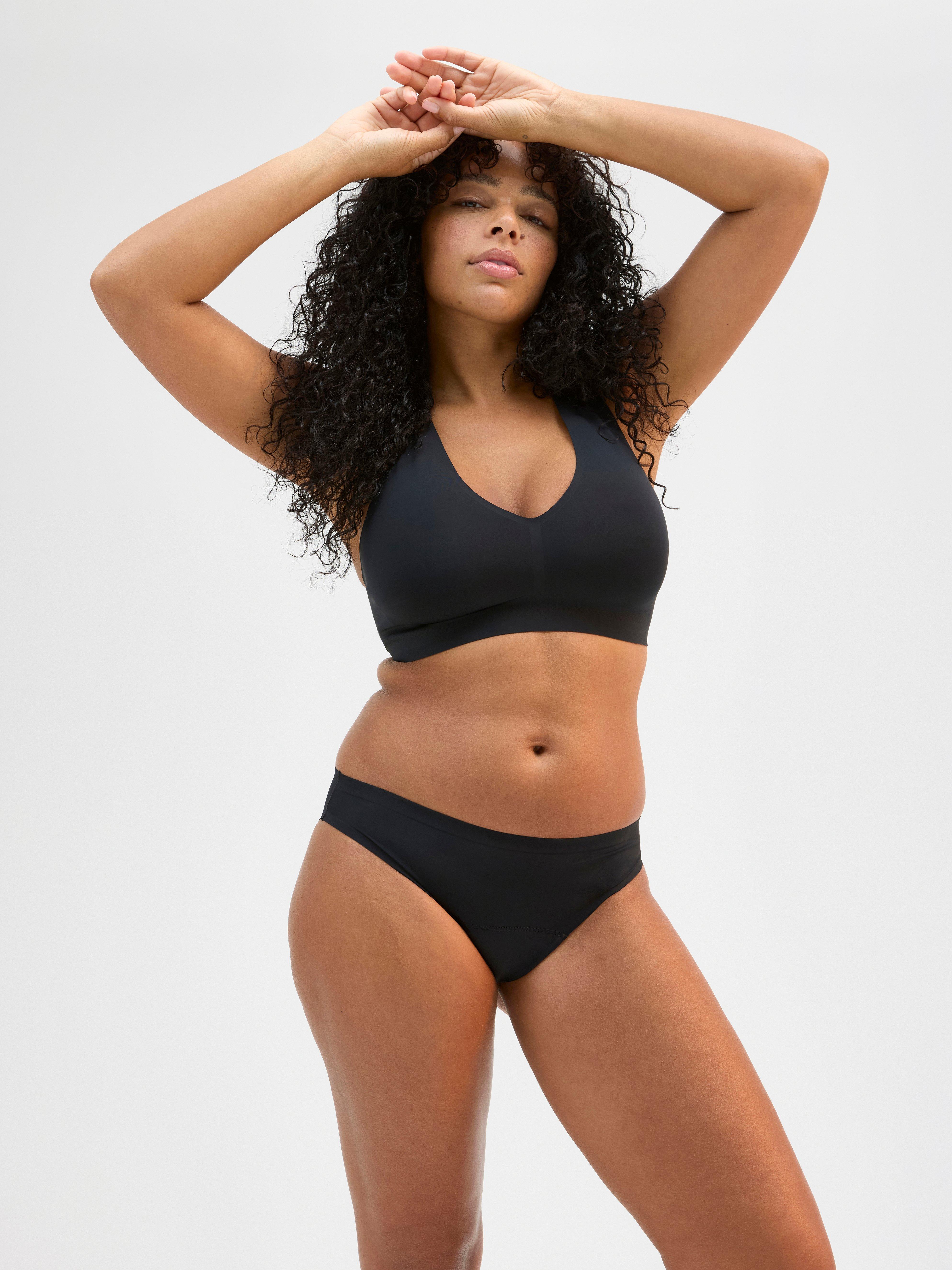 Menstrosa med medium absorption – bikini – Female Engineering Black