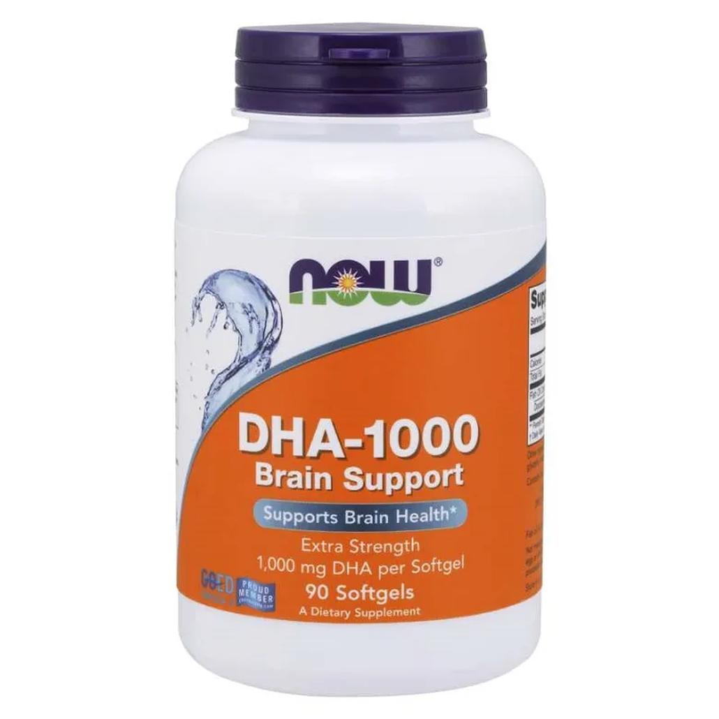 Podpora za možgane z DHA-1000 od Now Foods