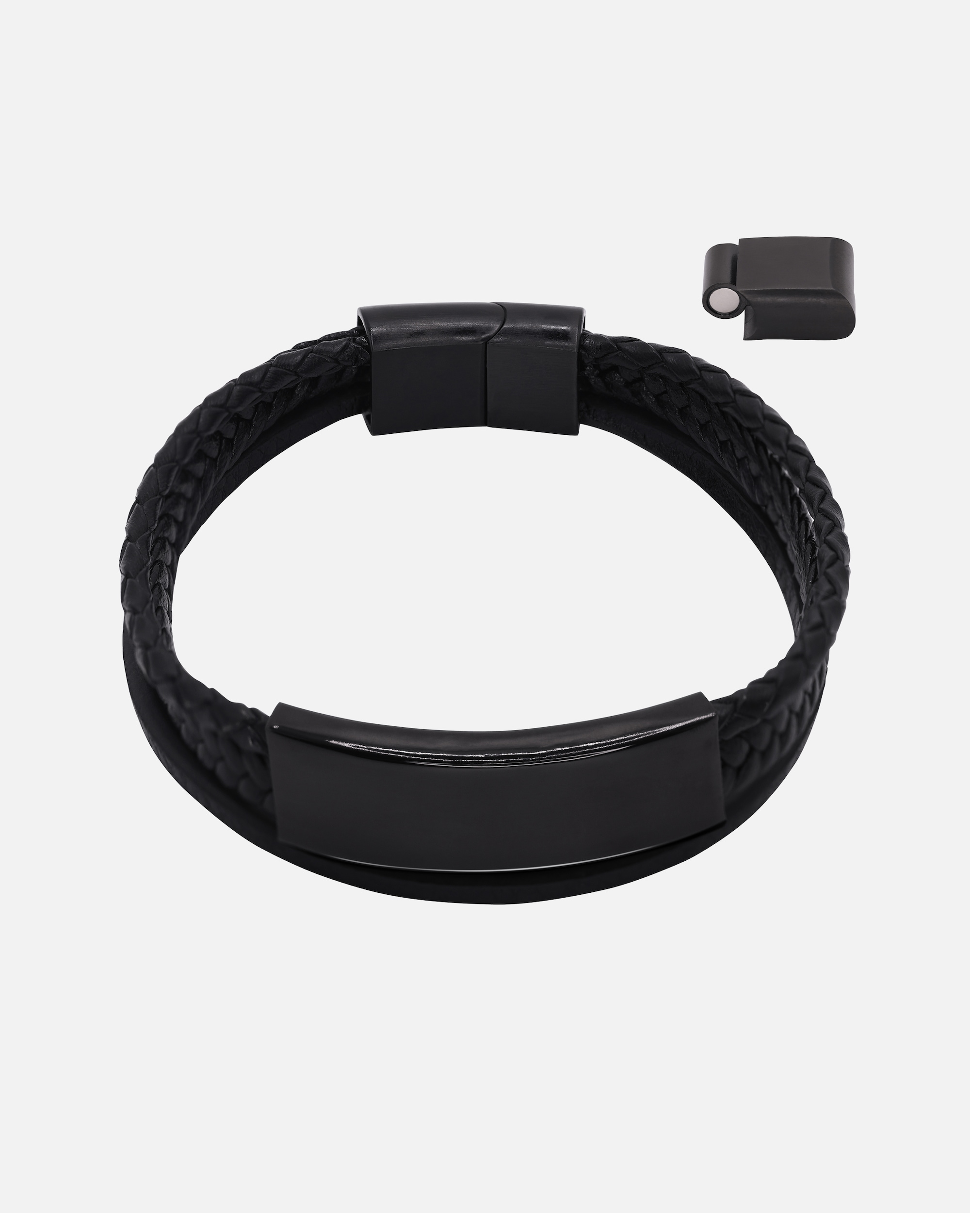 Heideman Bracelet en cuir Cosmo noir