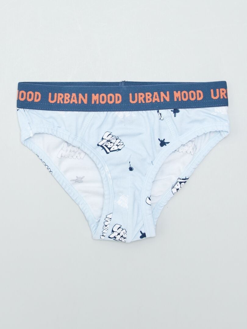 Conjunto de 3 calzoncillos estampados - AZUL