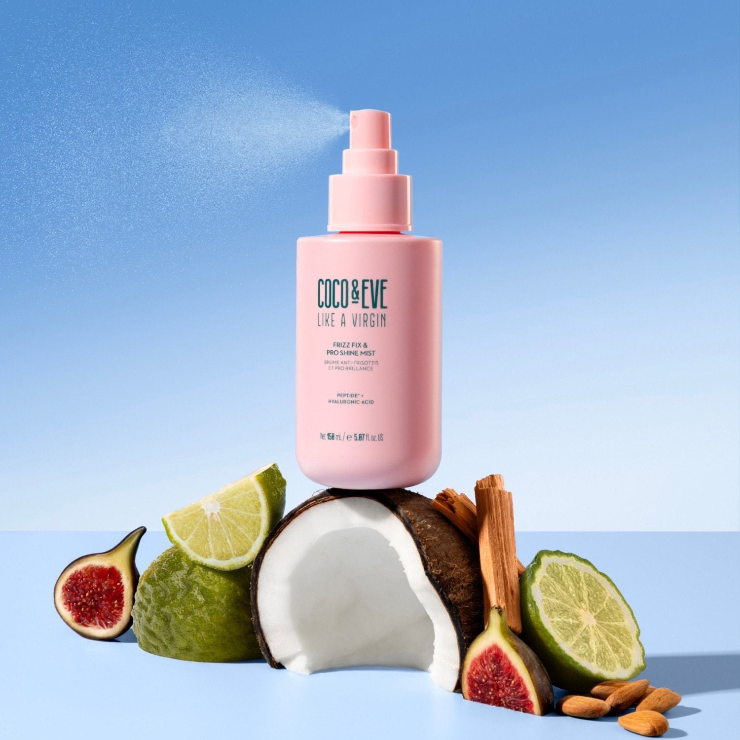 „Coco & Eve“ plaukų formavimo priemonė „Like A Virgin Fizz Fix Fix & Shine Mist“ – 150 ml