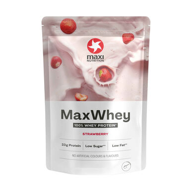 Maxi Nutrition Jahodový proteinový prášek MaxWhey 420g 420g