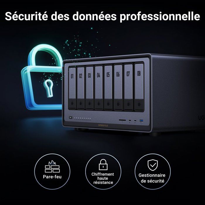 Server NAS - UGREEN - DXP8800 Plus - 8 alloggiamenti - 8 GB