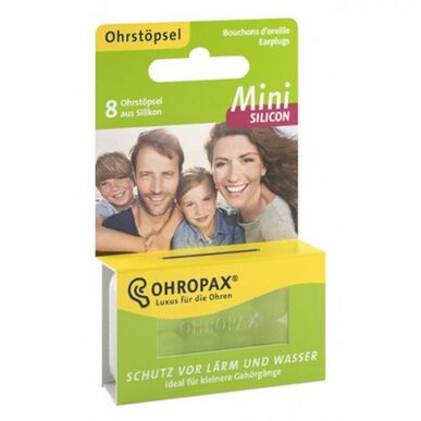 Tapones para los oídos de silicona Ohropax Mini, 8 unidades