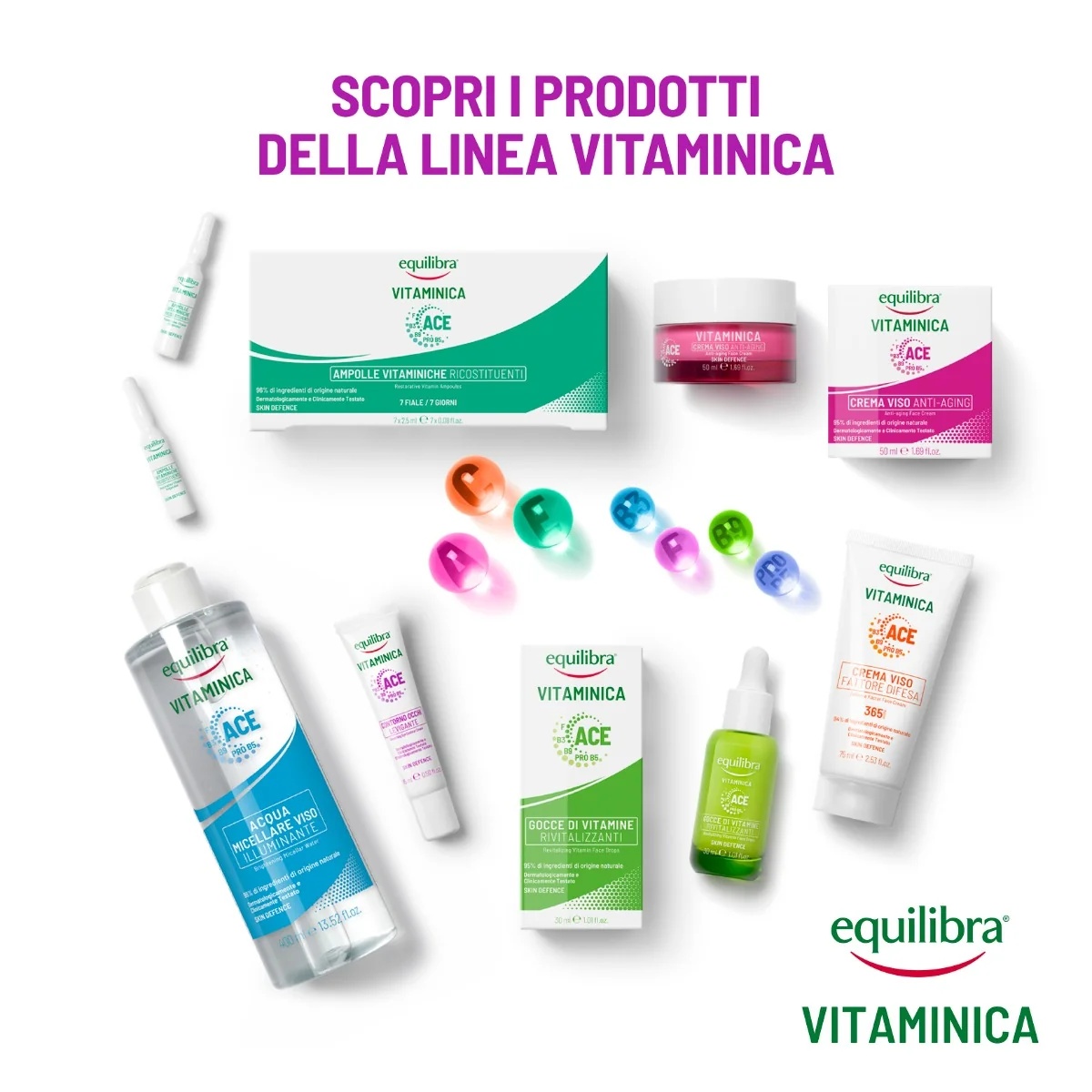 Equilibra Equilibra vitaminecrème voor gezicht en oogcontour 15 ml, gladmakend